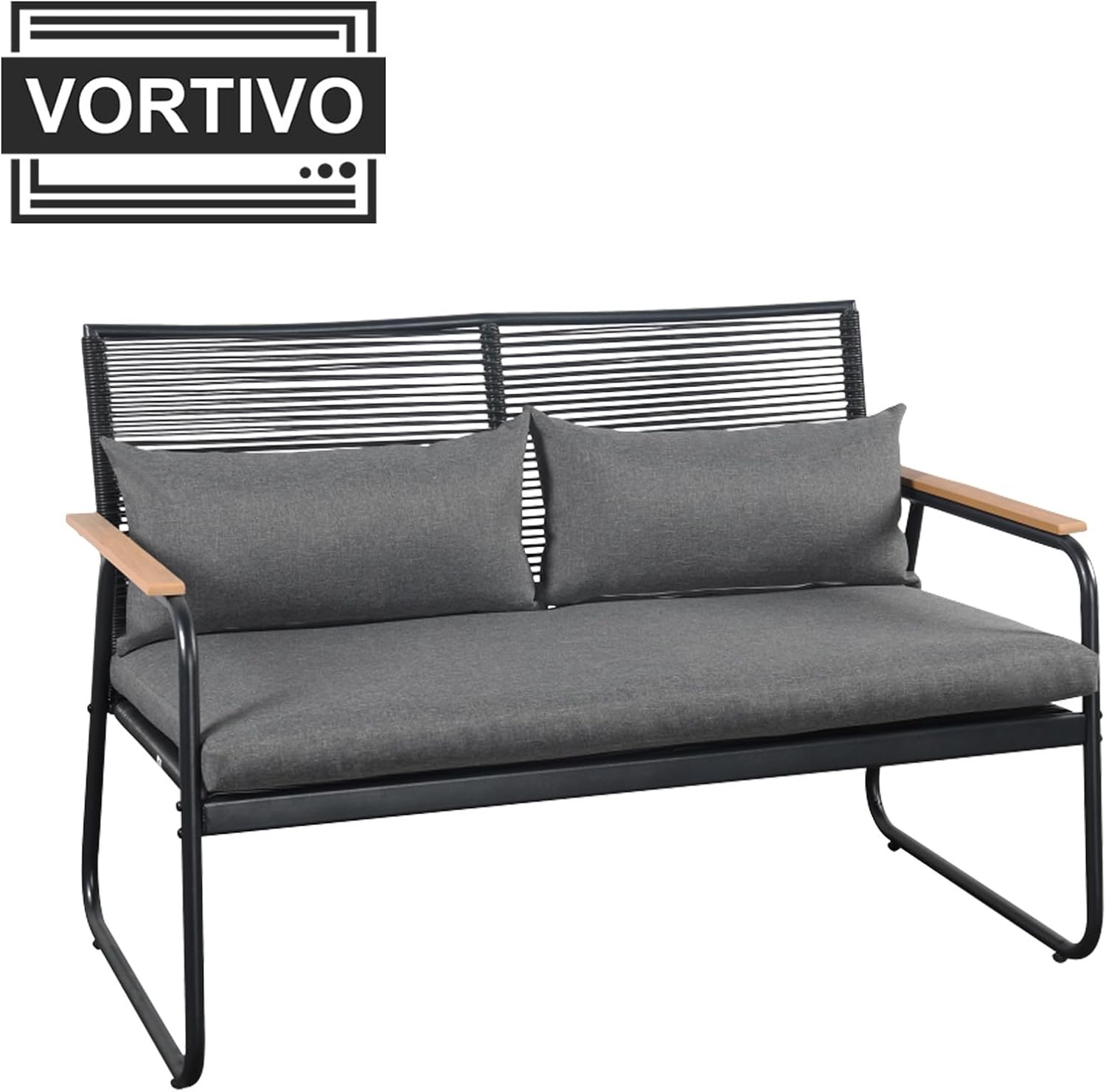 Zestaw mebli ogrodowych TIVO 4-elementowy – sofa, 2 fotele i stolik