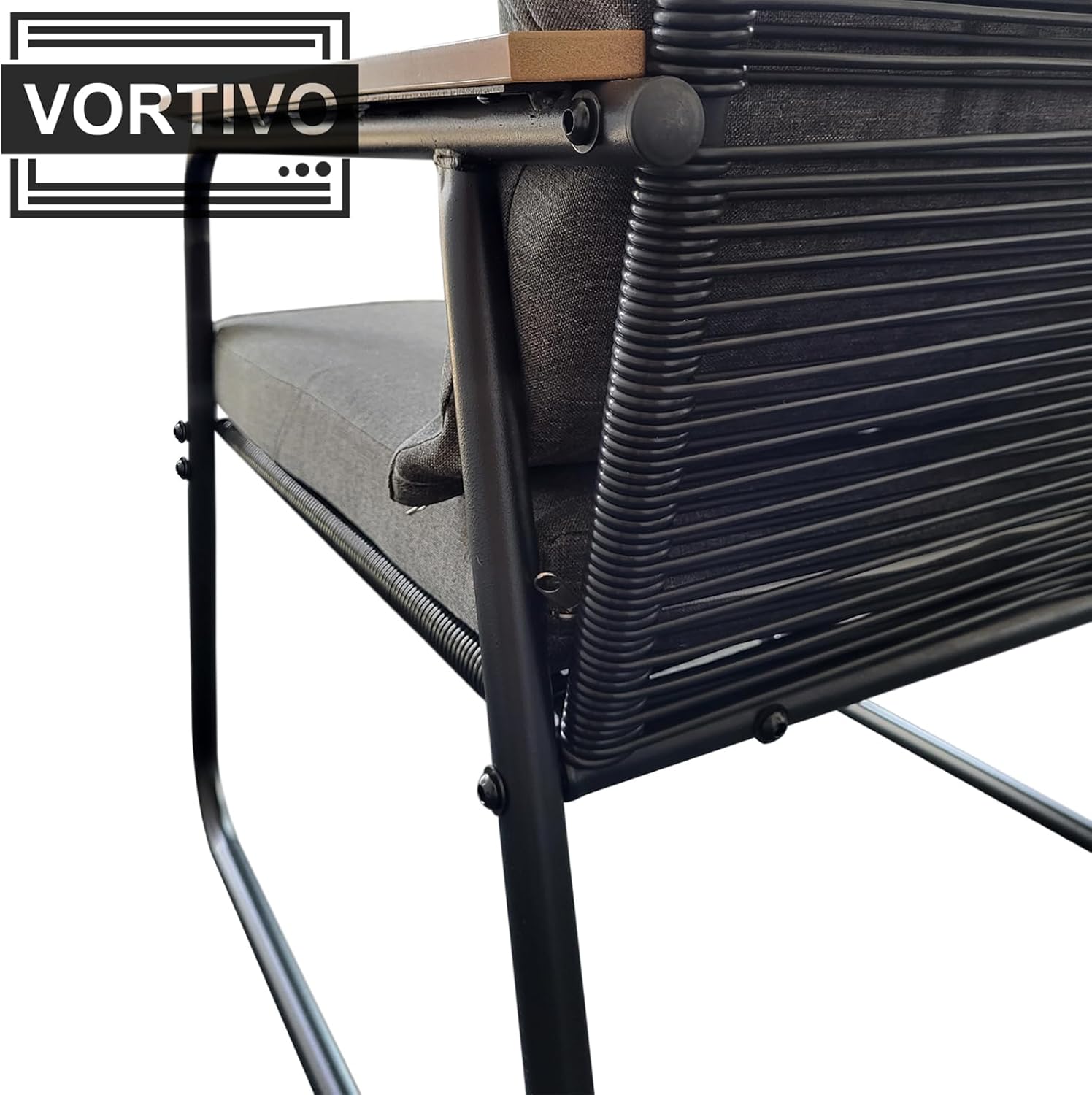 Zestaw mebli ogrodowych TIVO 4-elementowy – sofa, 2 fotele i stolik